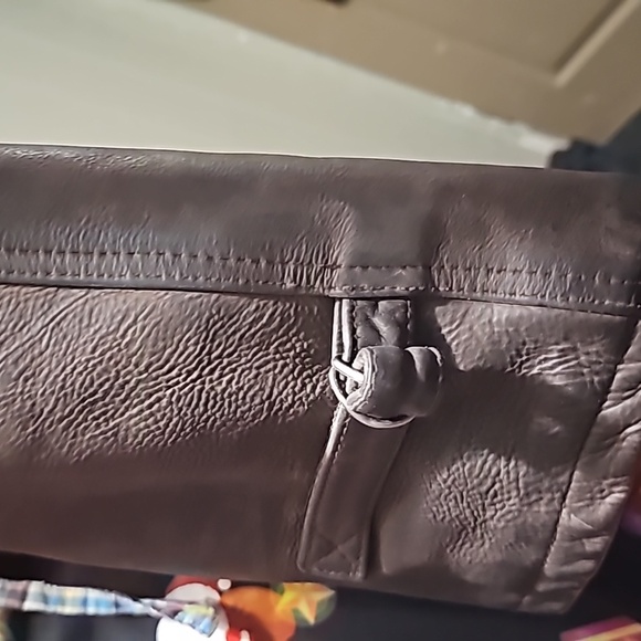 Men's Large vintage  Akaso  Brown Leather Bomber - Picture 8 of 8